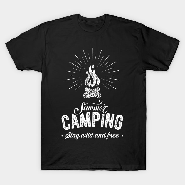 Summer Camping, Happy Camper T-Shirt, Camping life, Camp Shirt, Summer Camp TShirt, Father's Day Gift T-Shirt by johnii1422